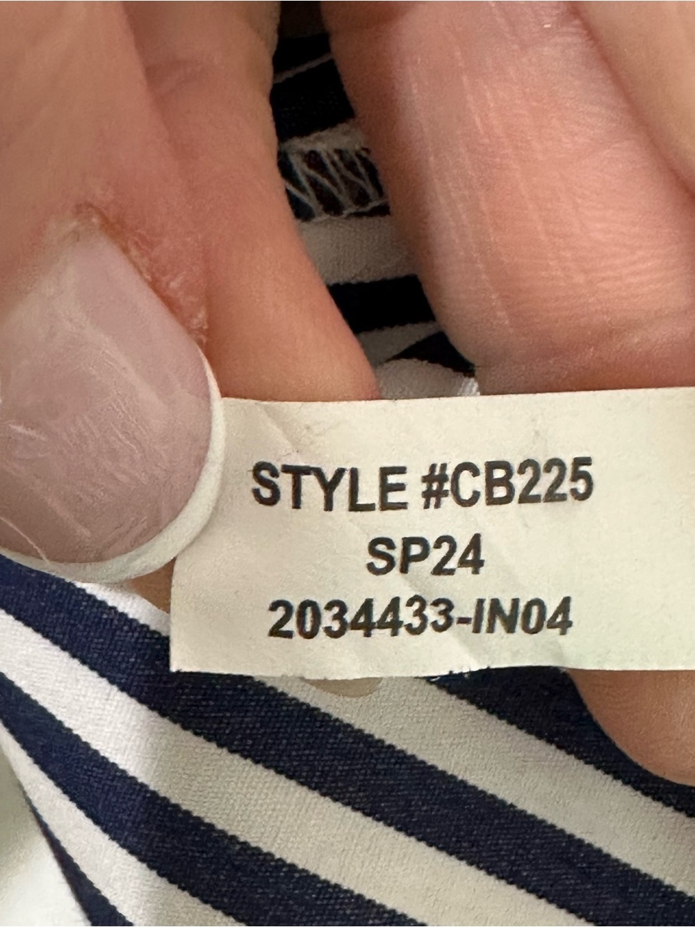 J.crew Amelia Shirtdress Navy White Vertical Stripe Belted Pockets - Picture 9 of 9